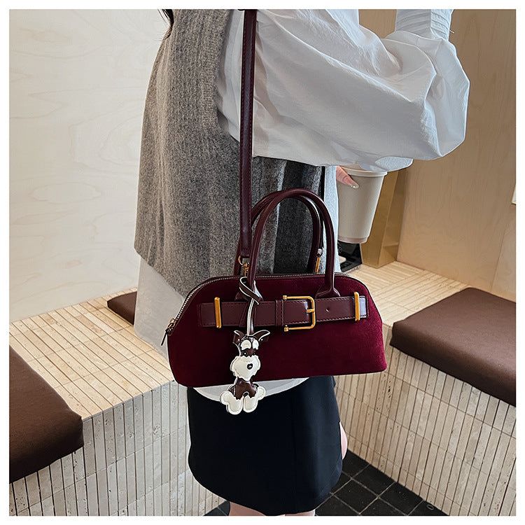 Retro Satchel Bag for Women | PU Leather Commuter Handbag Charm A40
