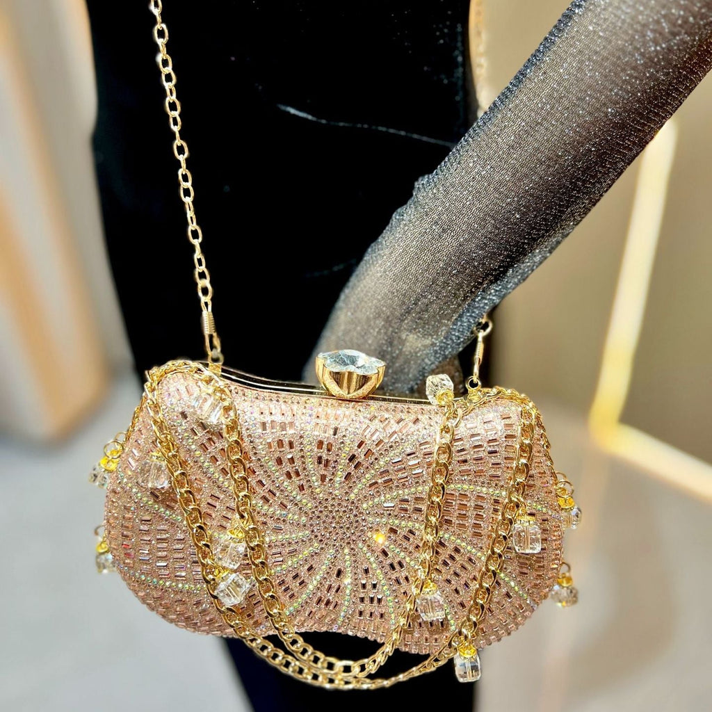 Rhinestone Evening Clutch Bag for Women | Diamond Party Handbag A47