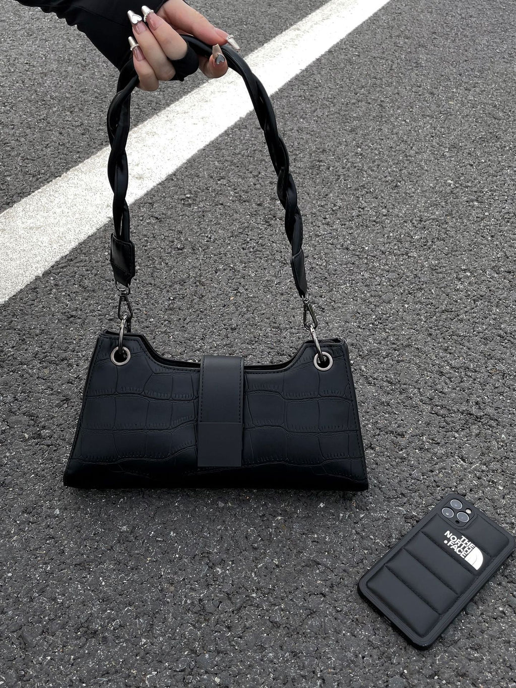High-End PU Baguette Underarm Bag | Shoulder Crossbody Bag for Women A64