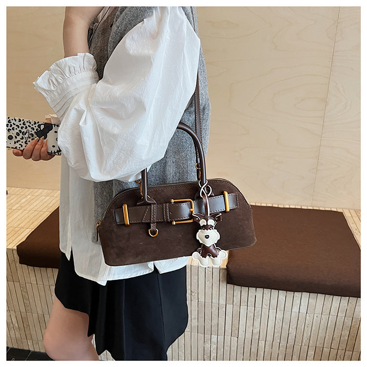 Retro Satchel Bag for Women | PU Leather Commuter Handbag Charm A40