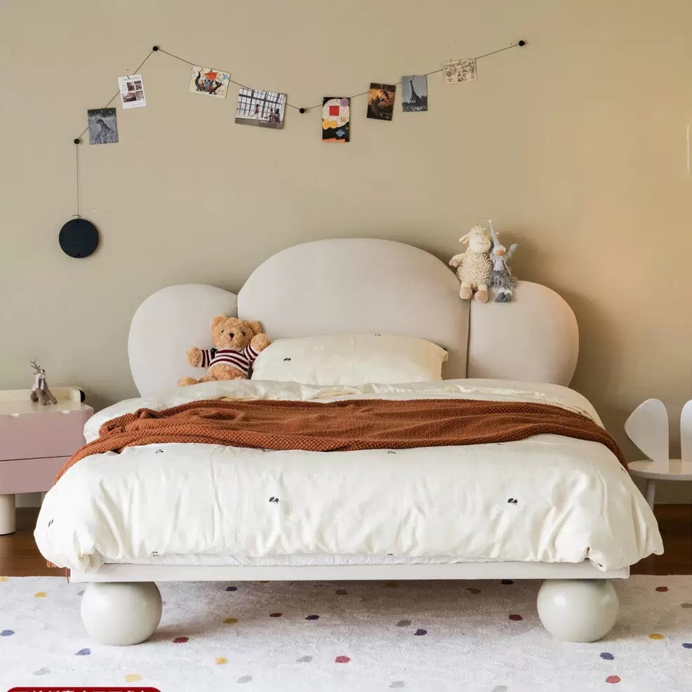 Bubble Upholstered Bed - lifestyle photo