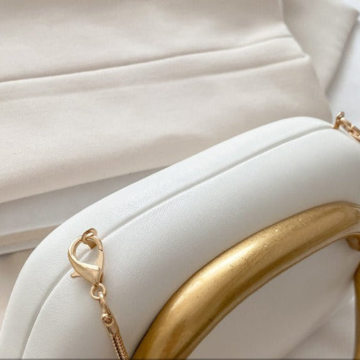Women's Acrylic Box Bag Retro Gold Handle Chain Shoulder Bag A26
