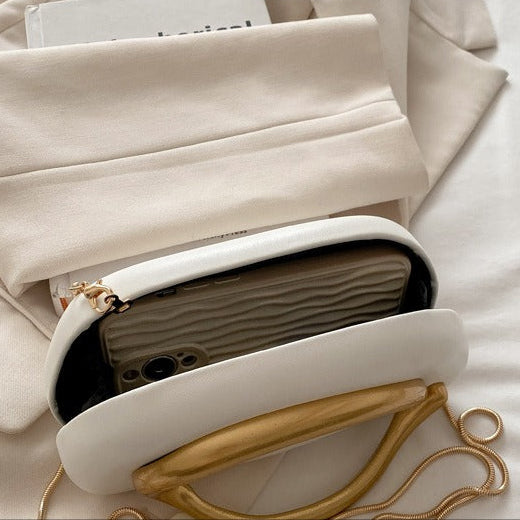 Women's Acrylic Box Bag Retro Gold Handle Chain Shoulder Bag A26