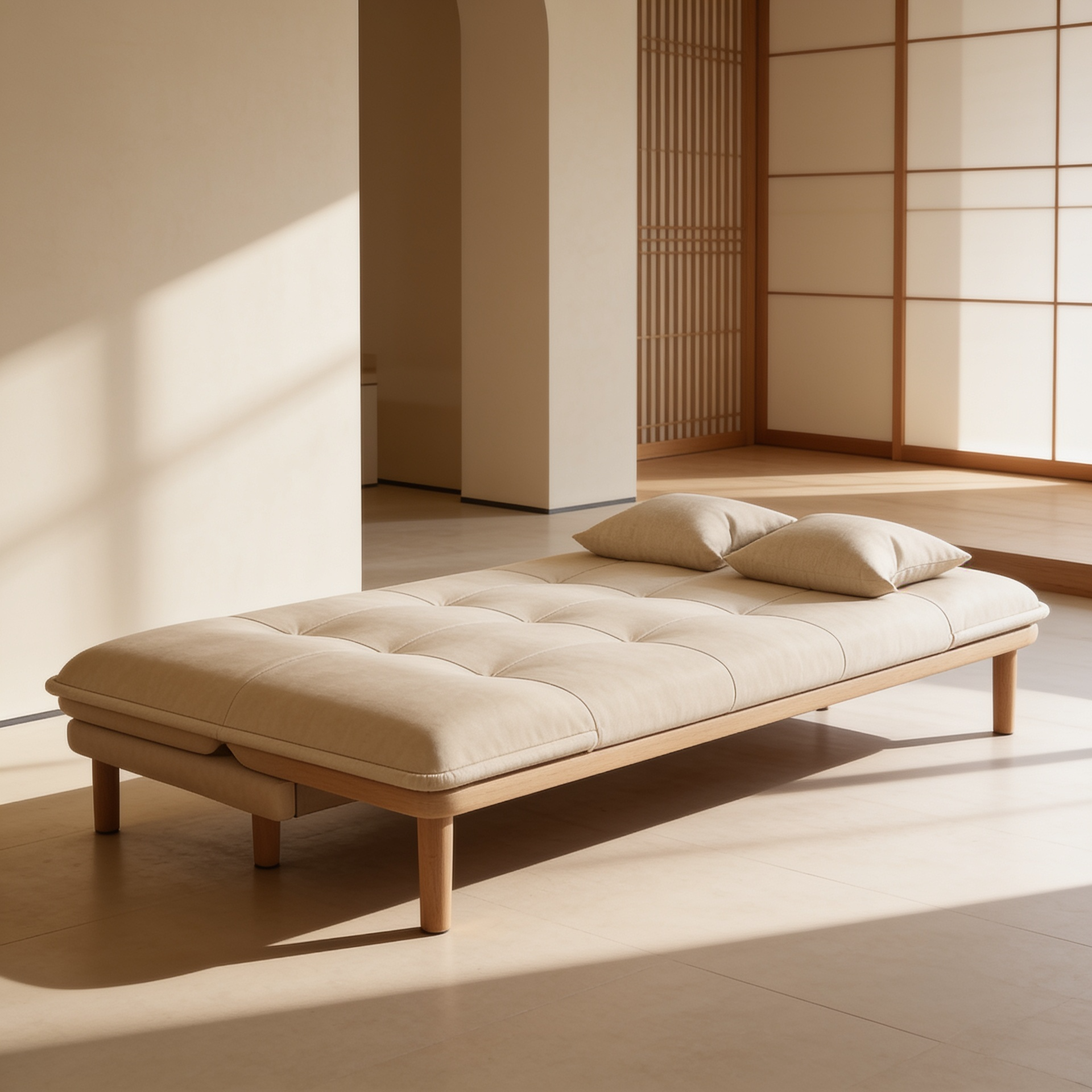 Foldable Sofa Bed | Dual-Purpose Fabric Sofa for Apartments — 3-Position Reclining A100