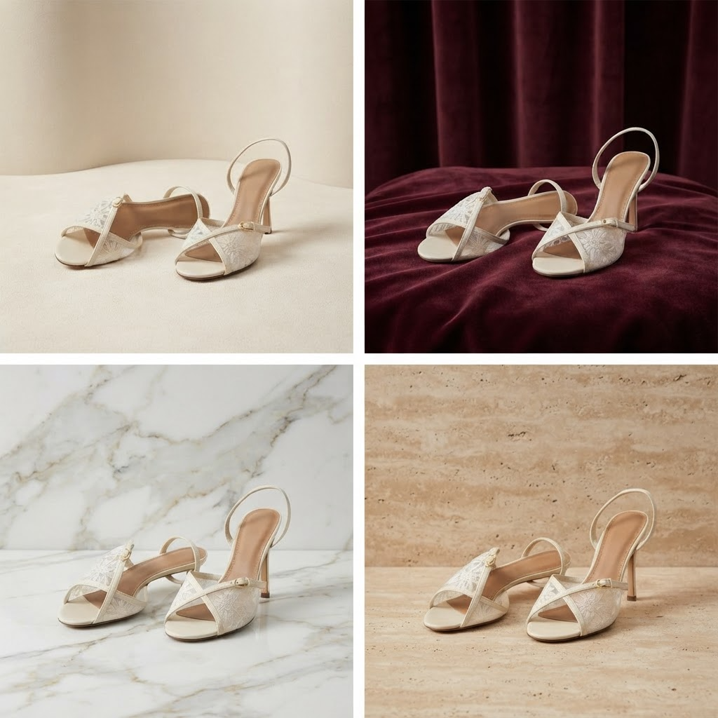 Women's French Lace Crossover Stiletto Sandals | Round-Toe Back Strap High Heels A99