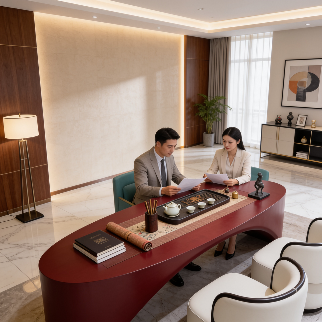 Modern Luxury Coffee Table, Low Table, Irregular Shape A115
