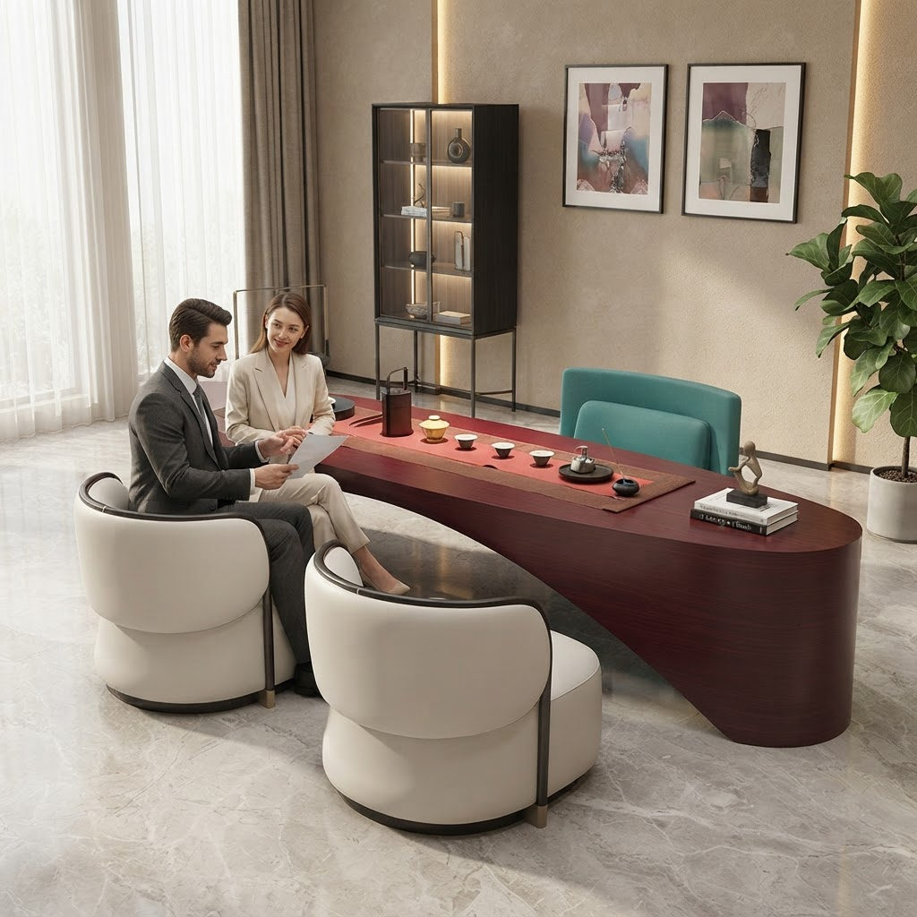 Modern Luxury Coffee Table, Low Table, Irregular Shape A115