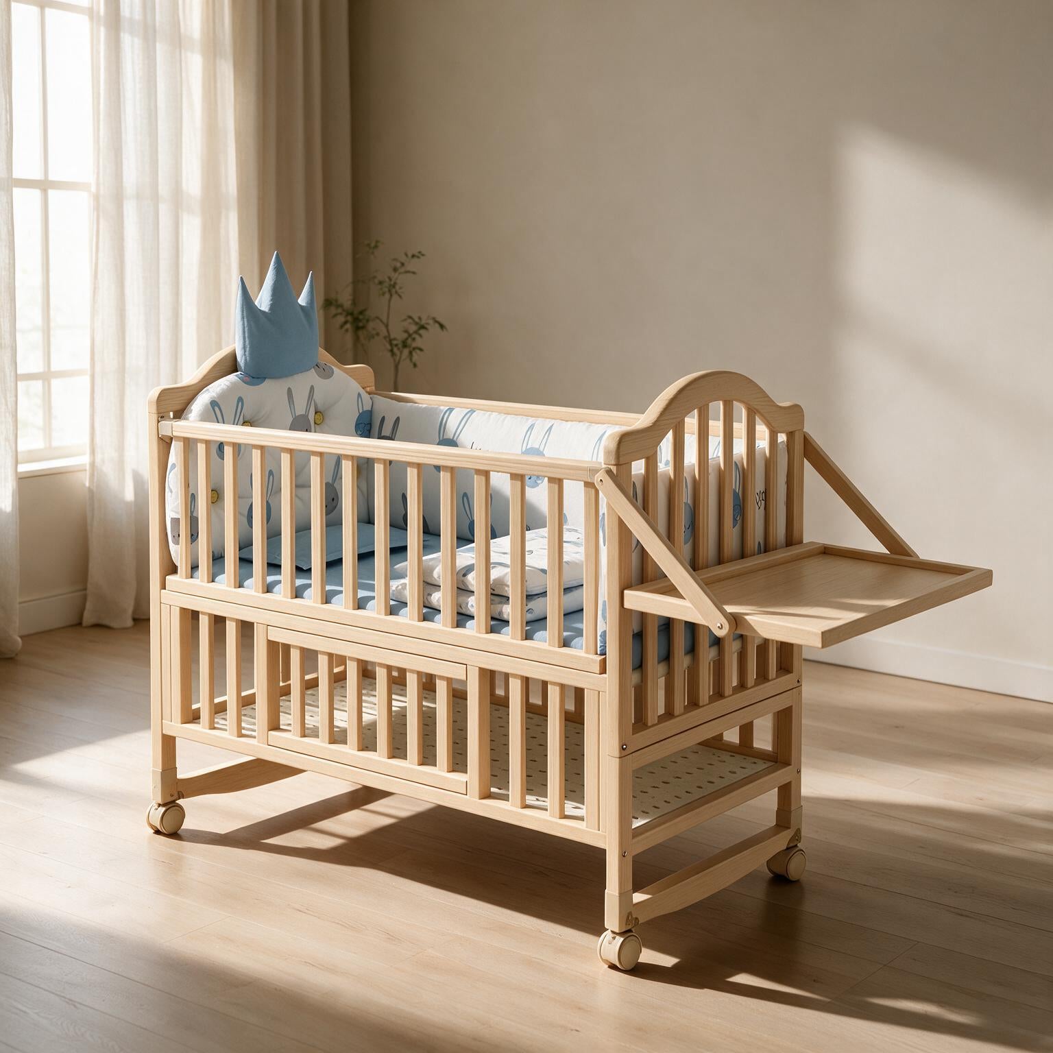 Solid Wood Children's Bed A176