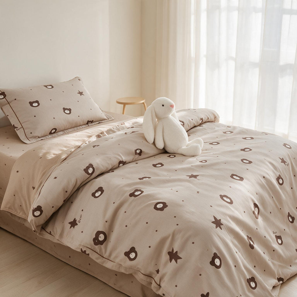 Cotton Kids Bedding Set Cartoon Print A150