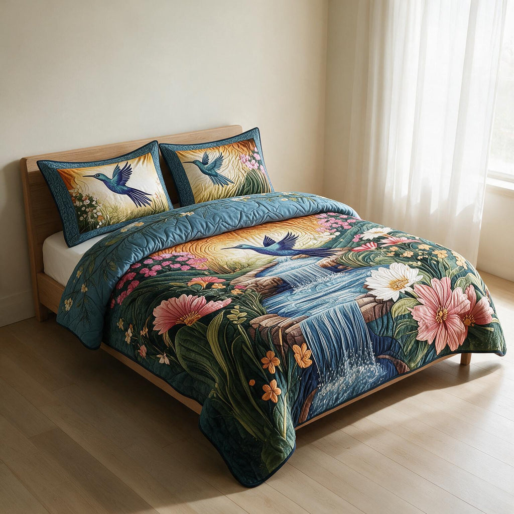 Sunflower Digital Print Bedspread A163