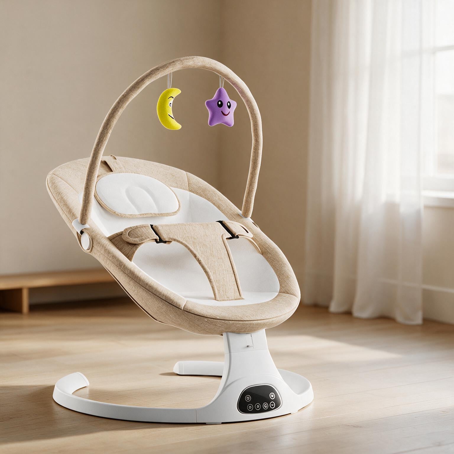 Electric Baby Rocker Chair | Bluetooth Remote Newborn Swing A135