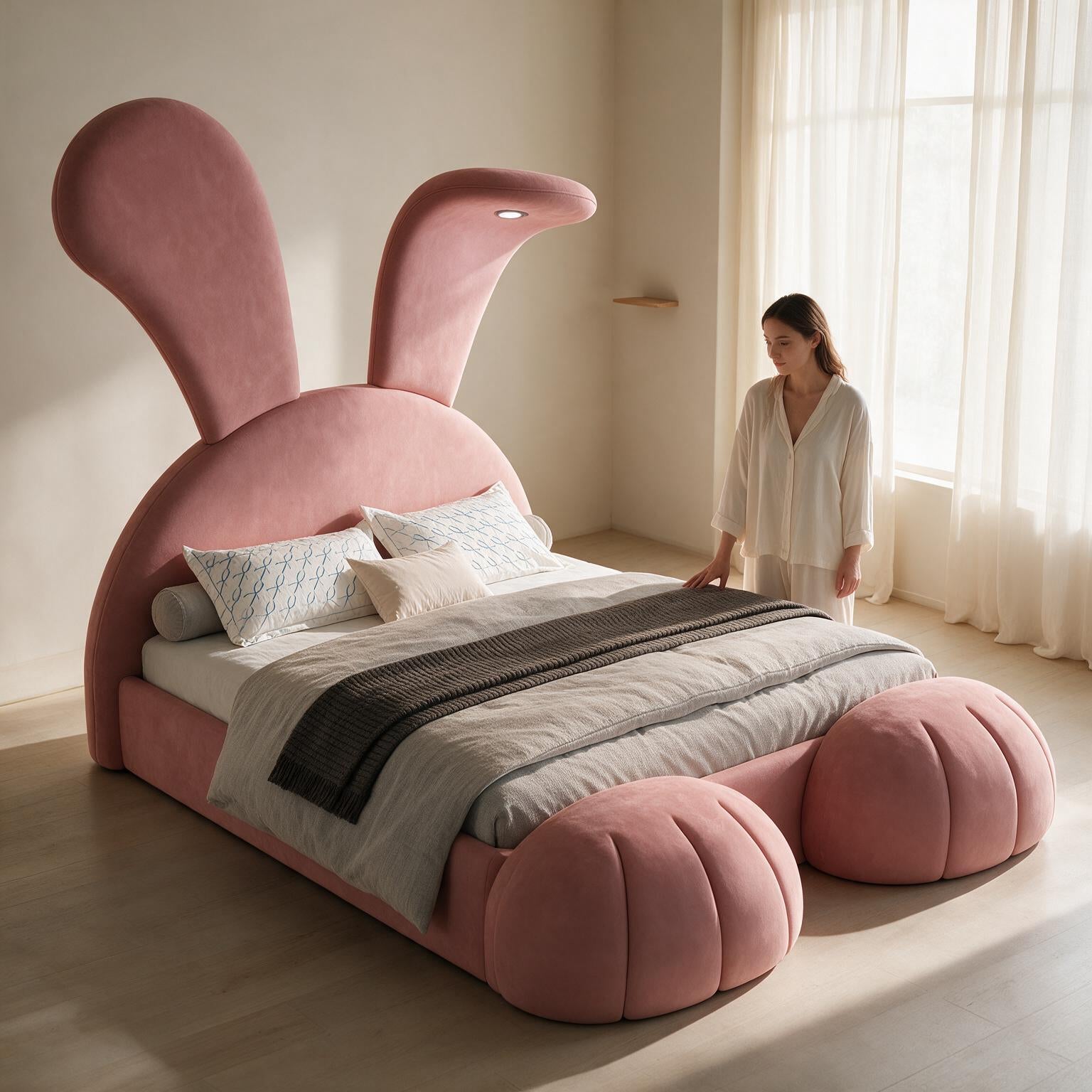 Pink Princess Rabbit Bed A173