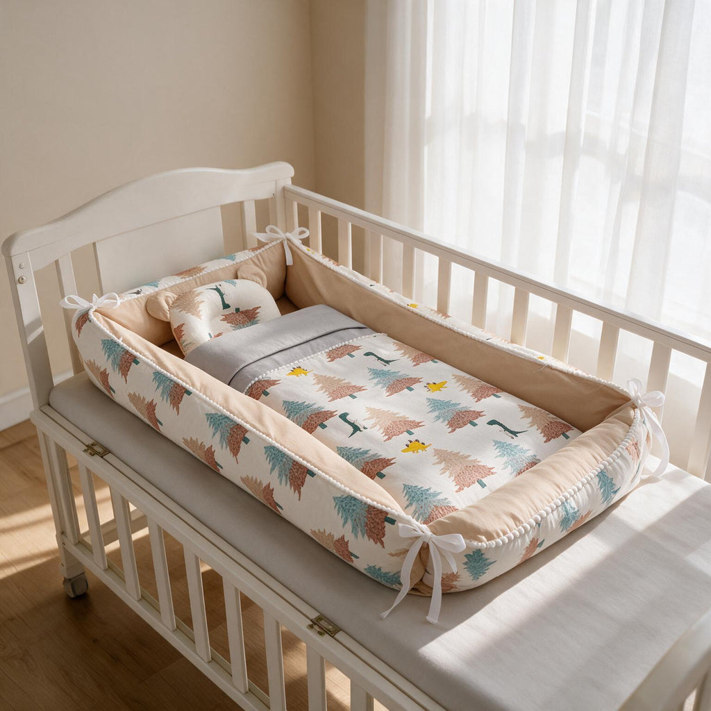 Baby Sleeper Crib | Pure Cotton Portable Newborn Nest Bed A134