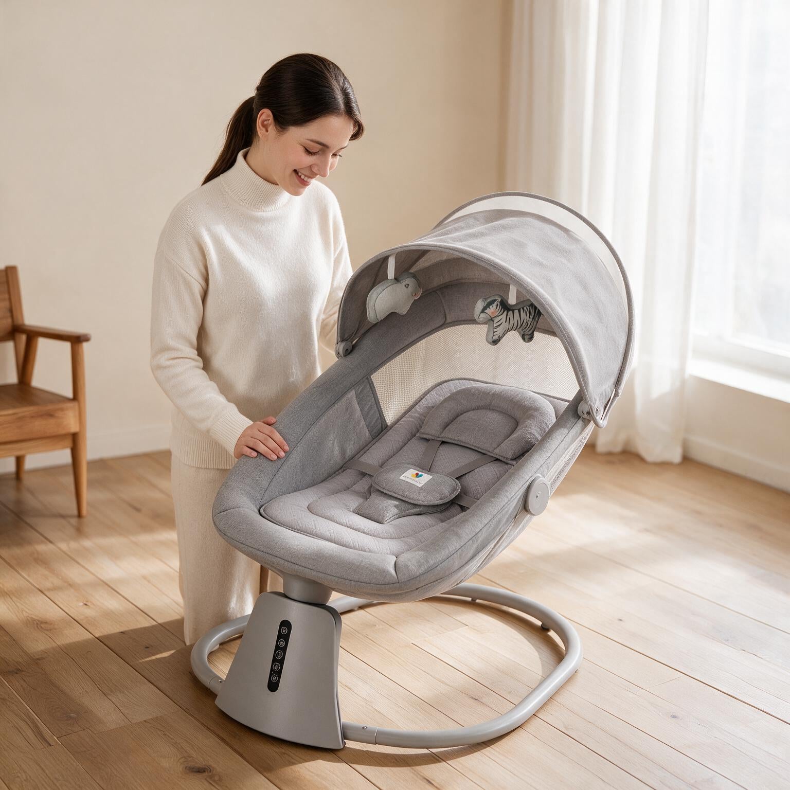Mastela 3-in-1 Bluetooth Electric Baby Rocking Chair A136