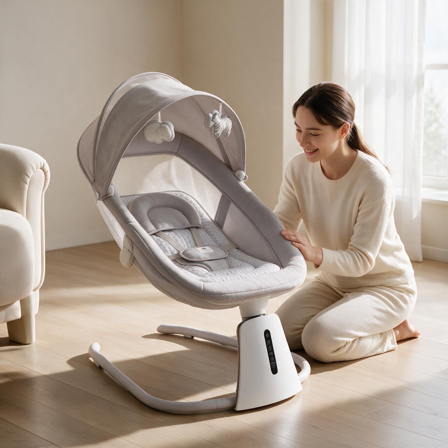 Mastela 3-in-1 Bluetooth Electric Baby Rocking Chair A136