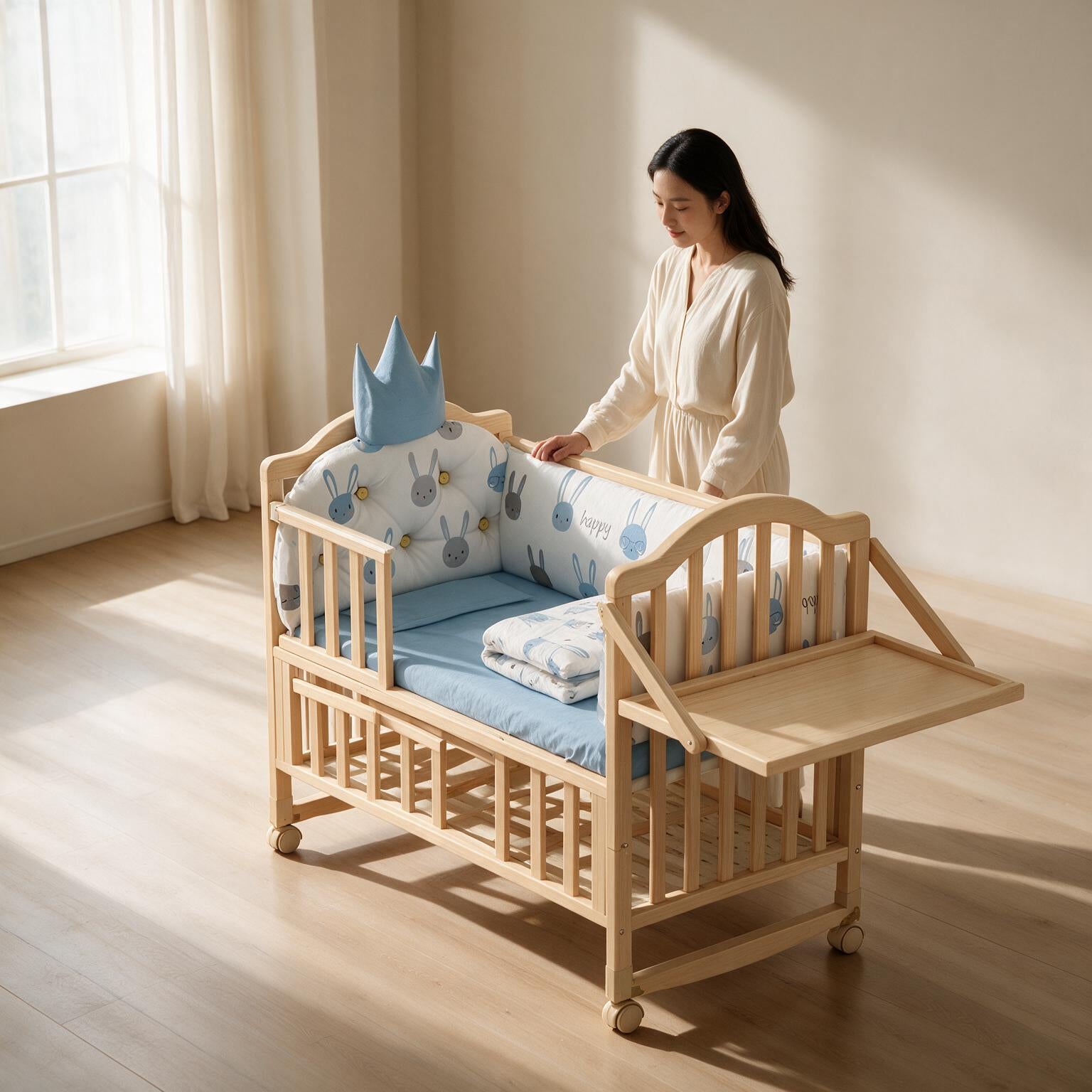 Solid Wood Children's Bed A176