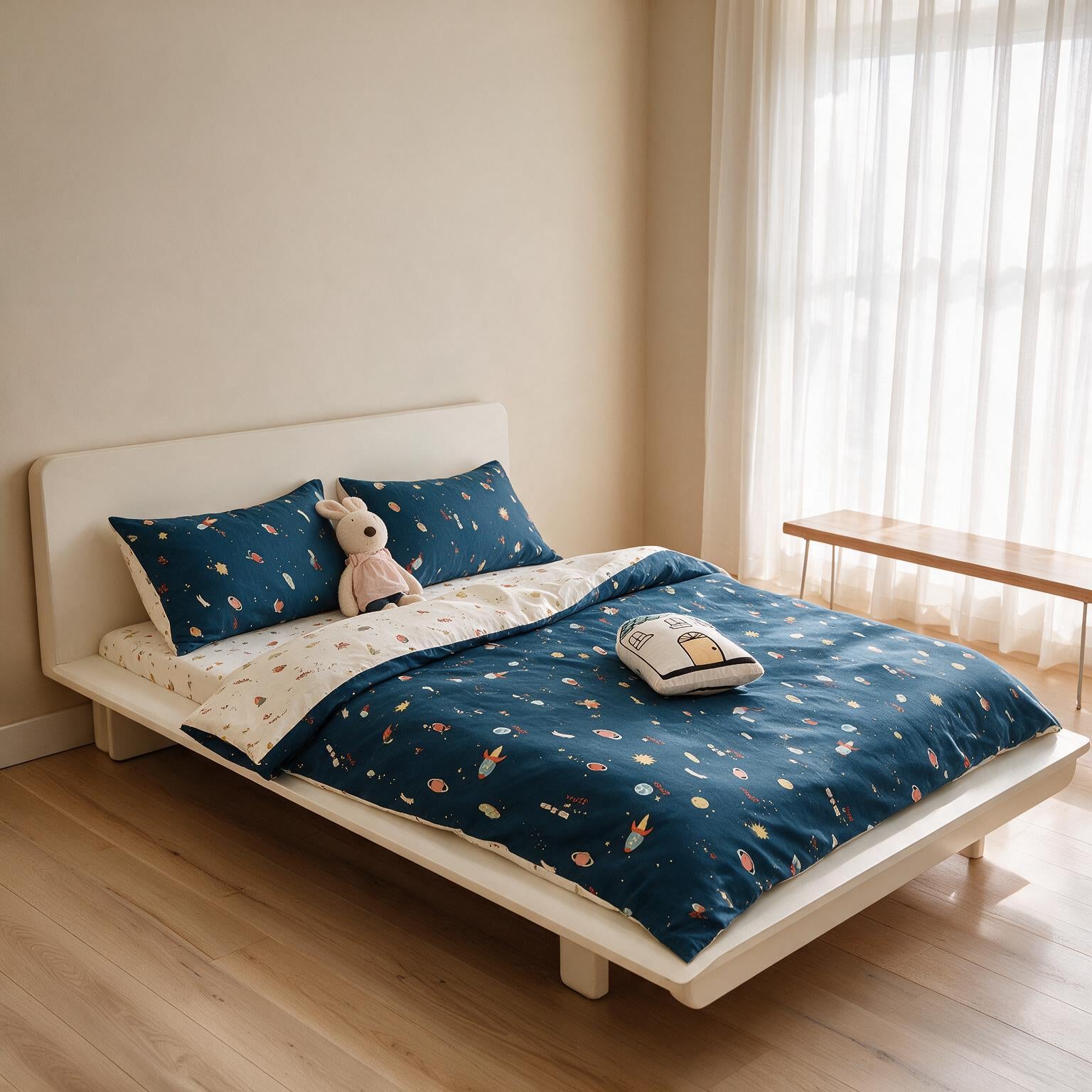 Cotton Kids Bedding Set Cartoon Print A150