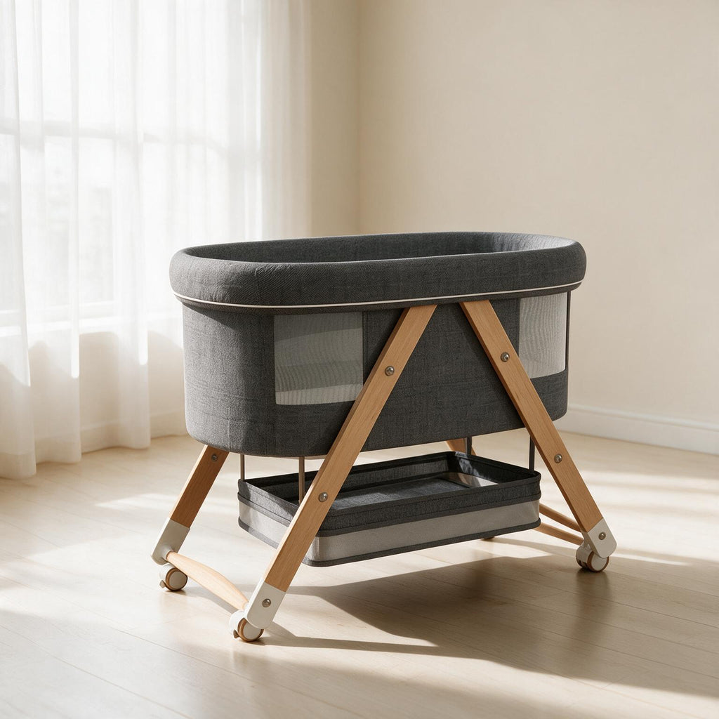 Wooden Baby Crib A140