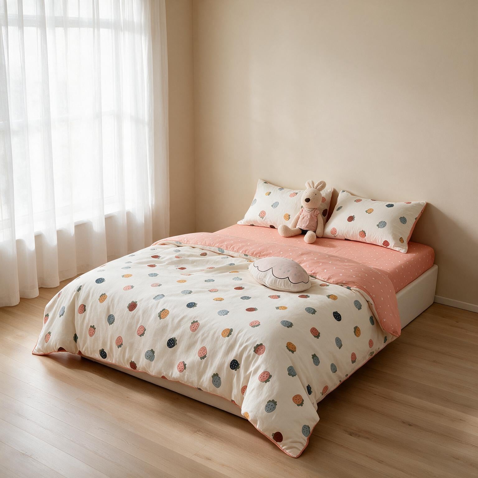 Cotton Kids Bedding Set Cartoon Print A150