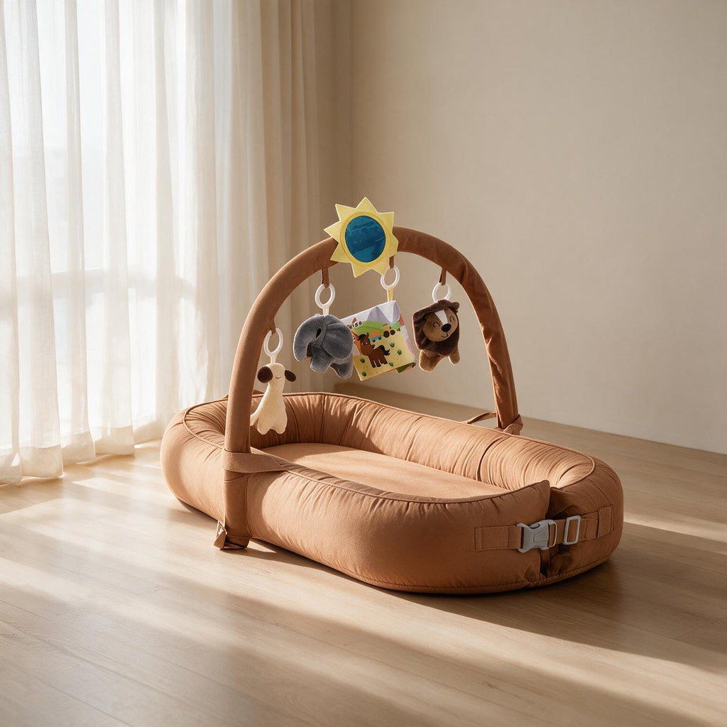 Bionic Anti-Startle Baby Crib with Toys & Mosquito Net A187