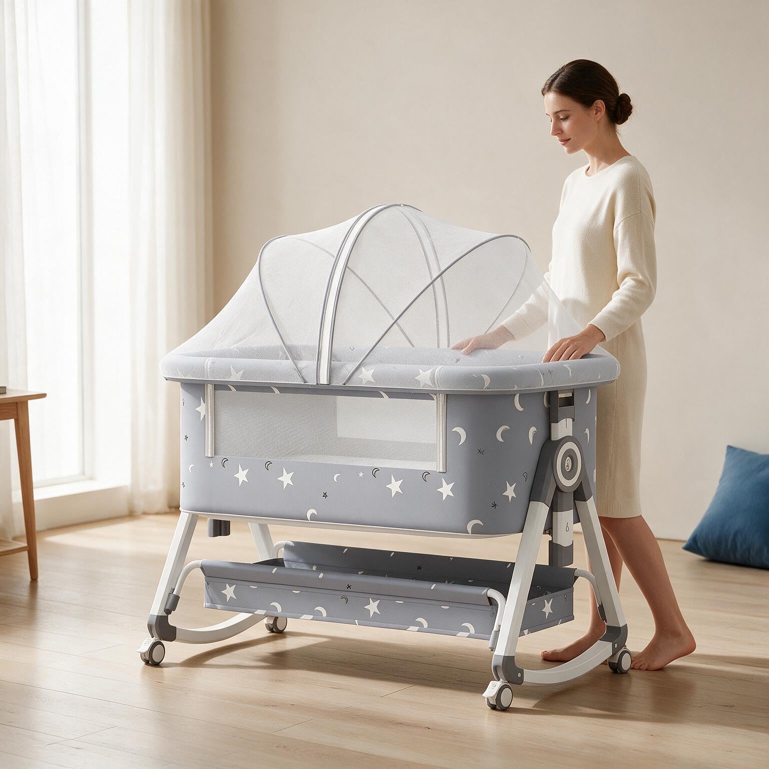 Baby Crib with Mosquito Net A138