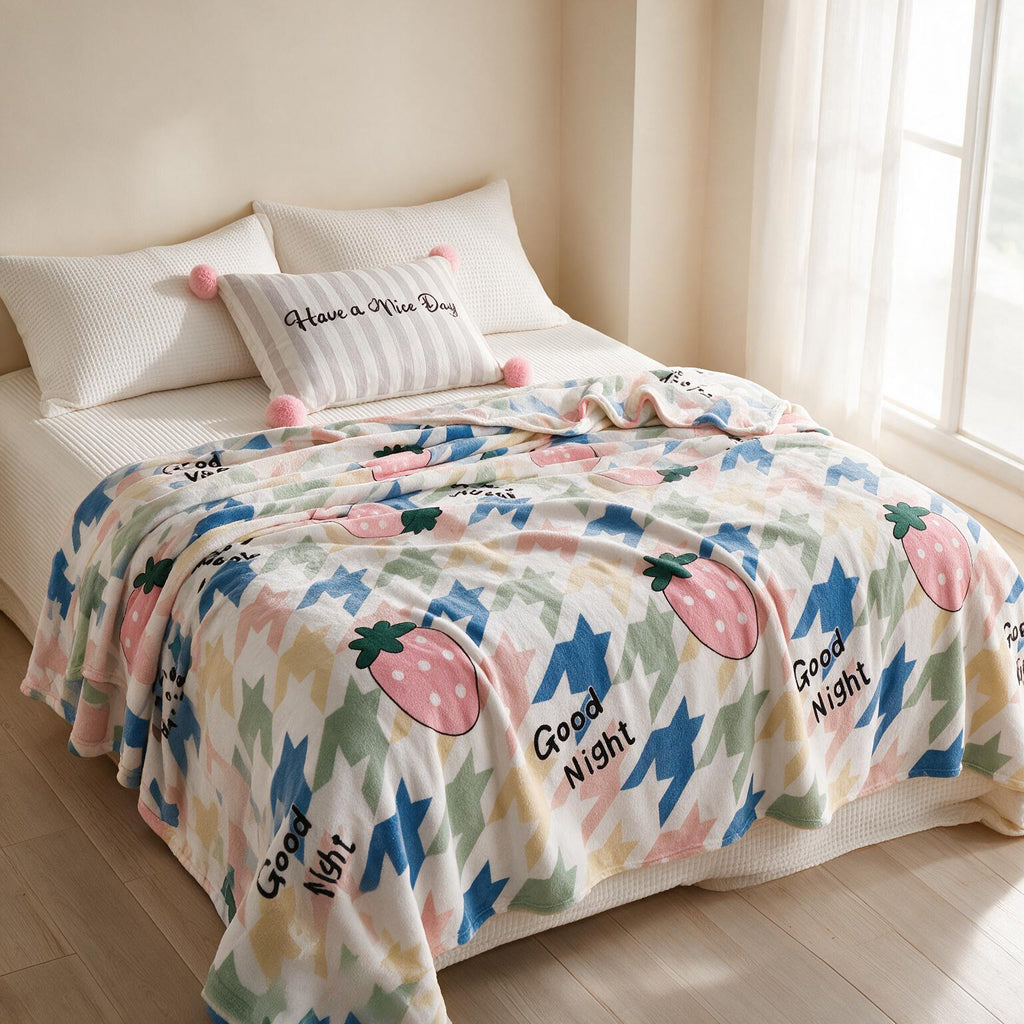 Thickened Flannel Coral Velvet Blanket A157