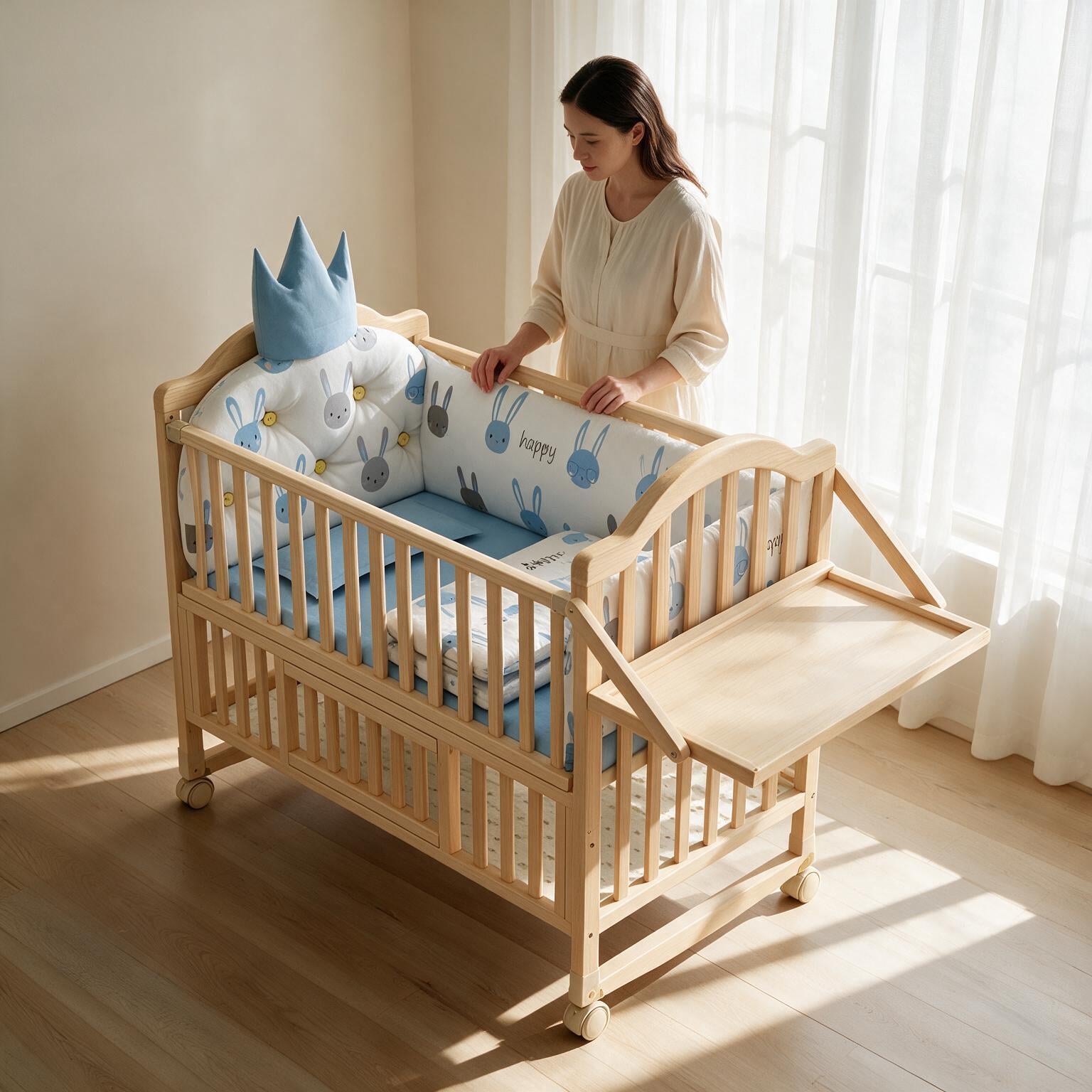 Solid Wood Children's Bed A176
