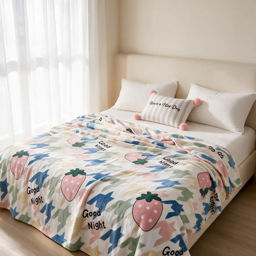 Thickened Flannel Coral Velvet Blanket A157