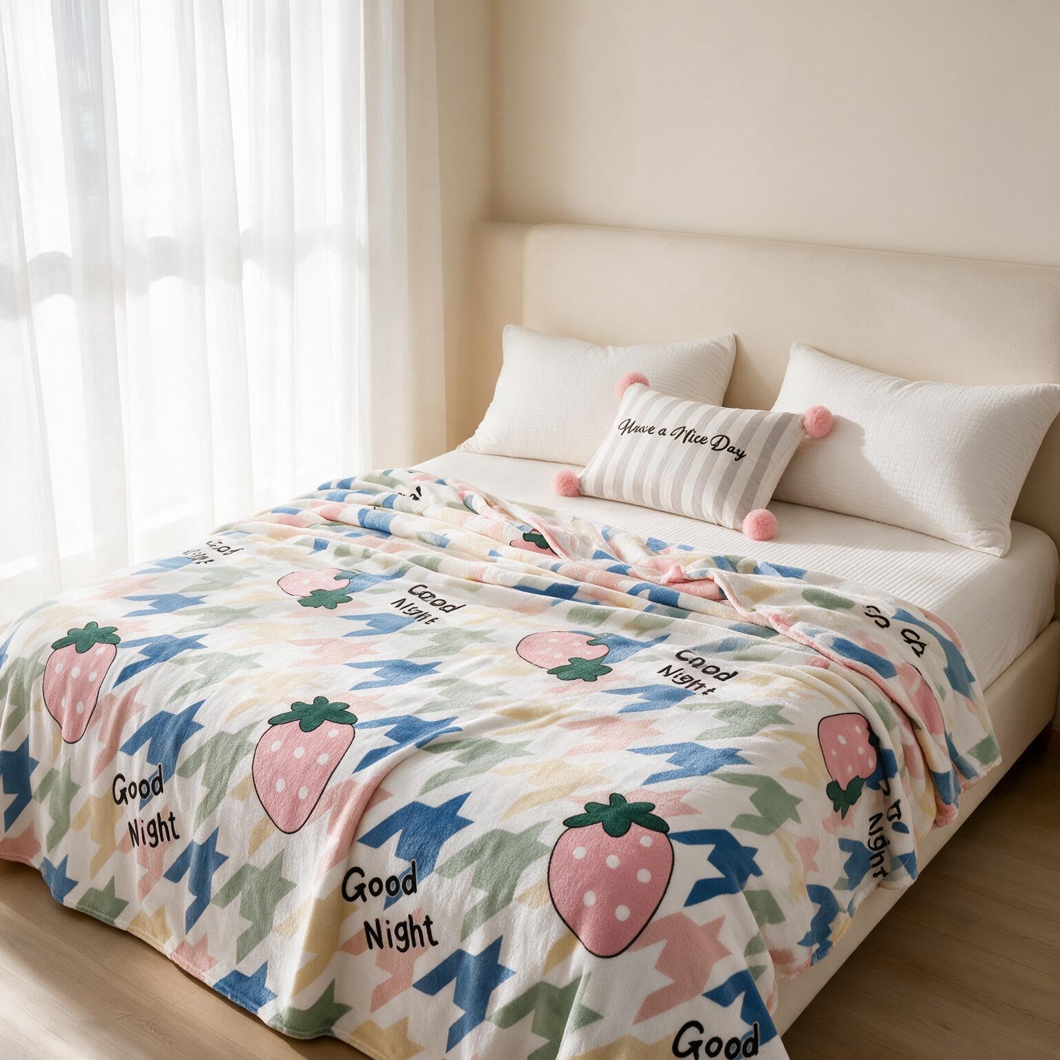 Thickened Flannel Coral Velvet Blanket A157