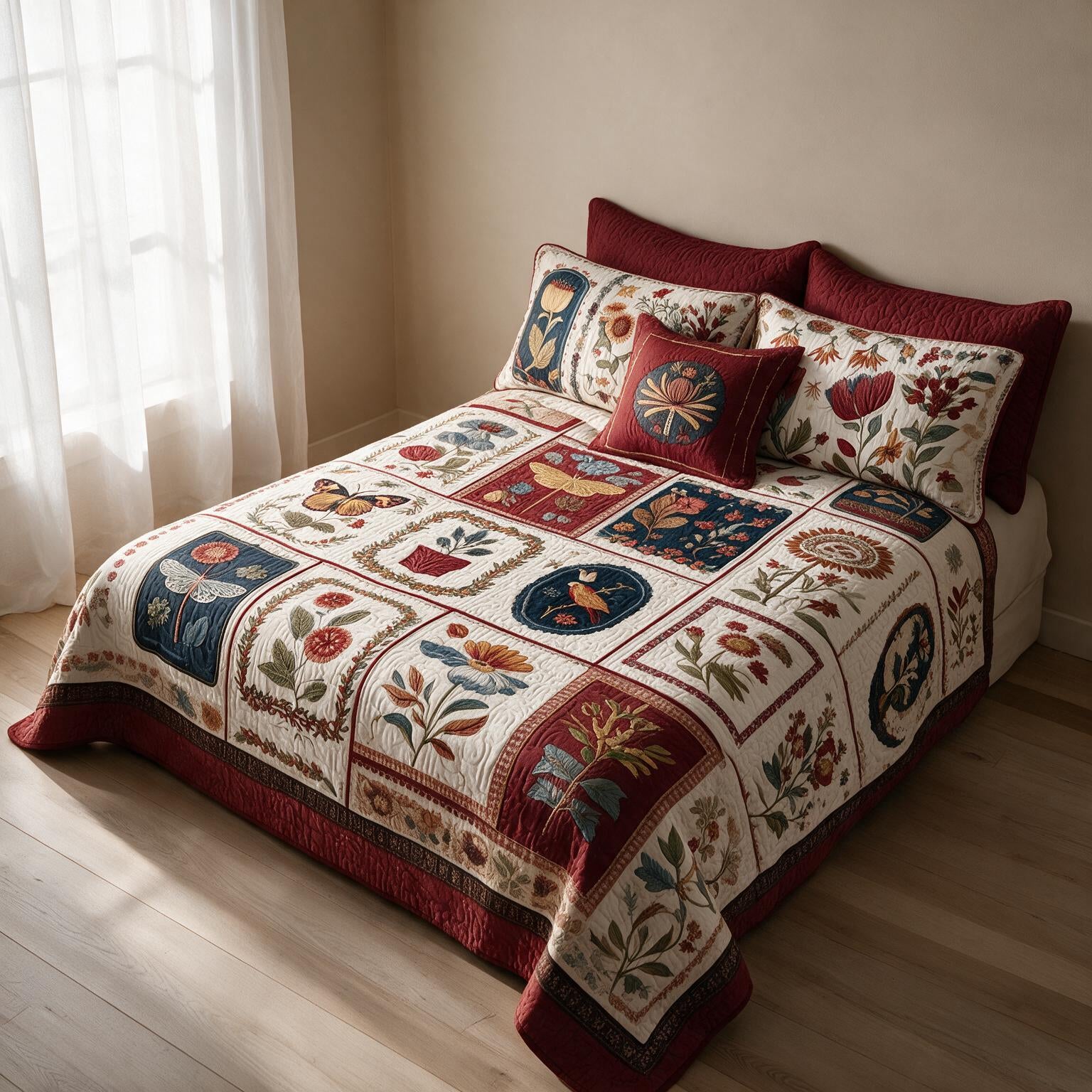 Quilted Bedding Set Premium Digital A161