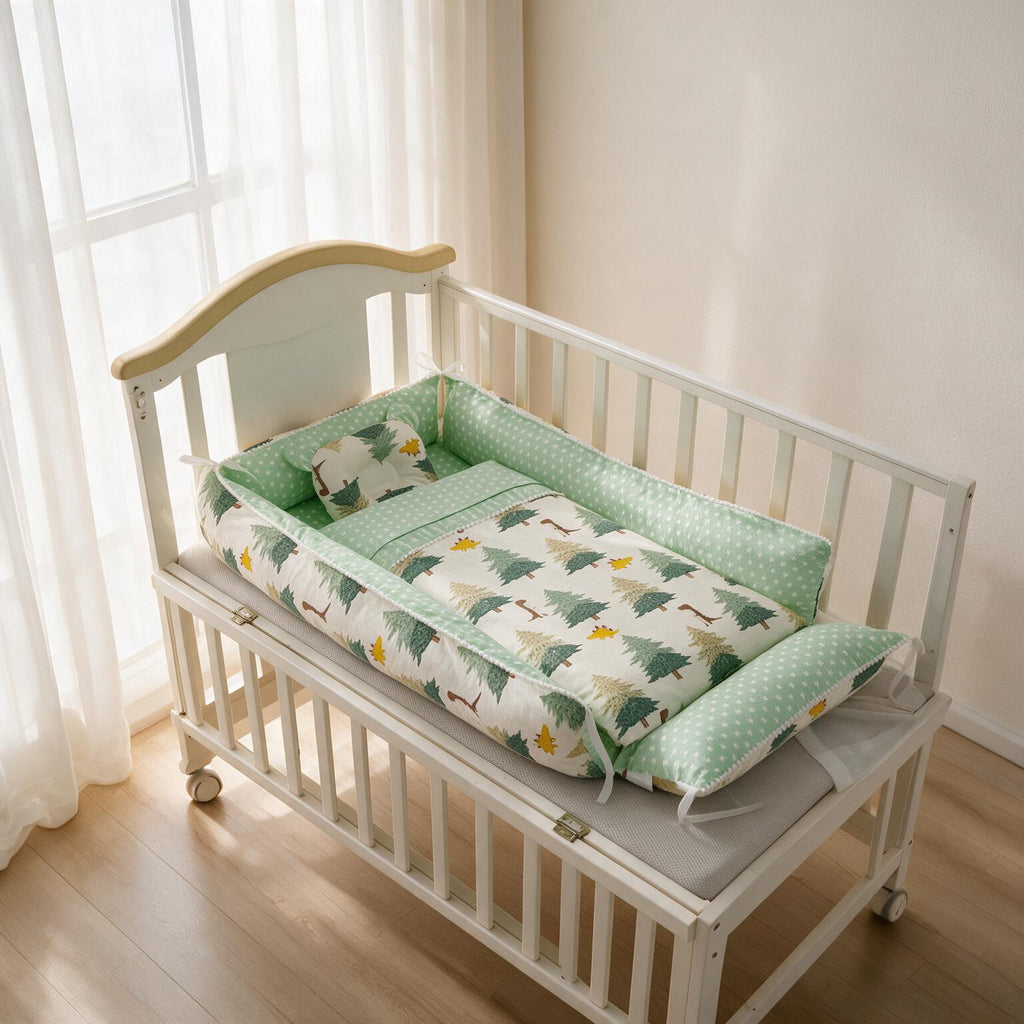 Baby Sleeper Crib | Pure Cotton Portable Newborn Nest Bed A134