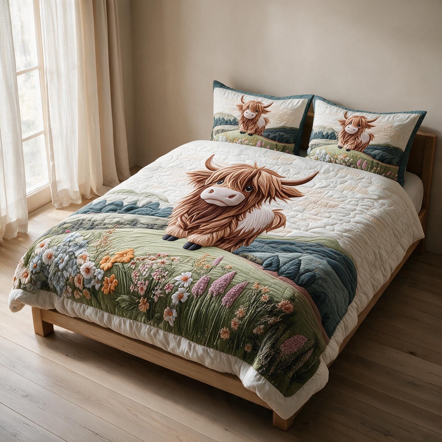 Luxury Botanical Quilted Comforter A162