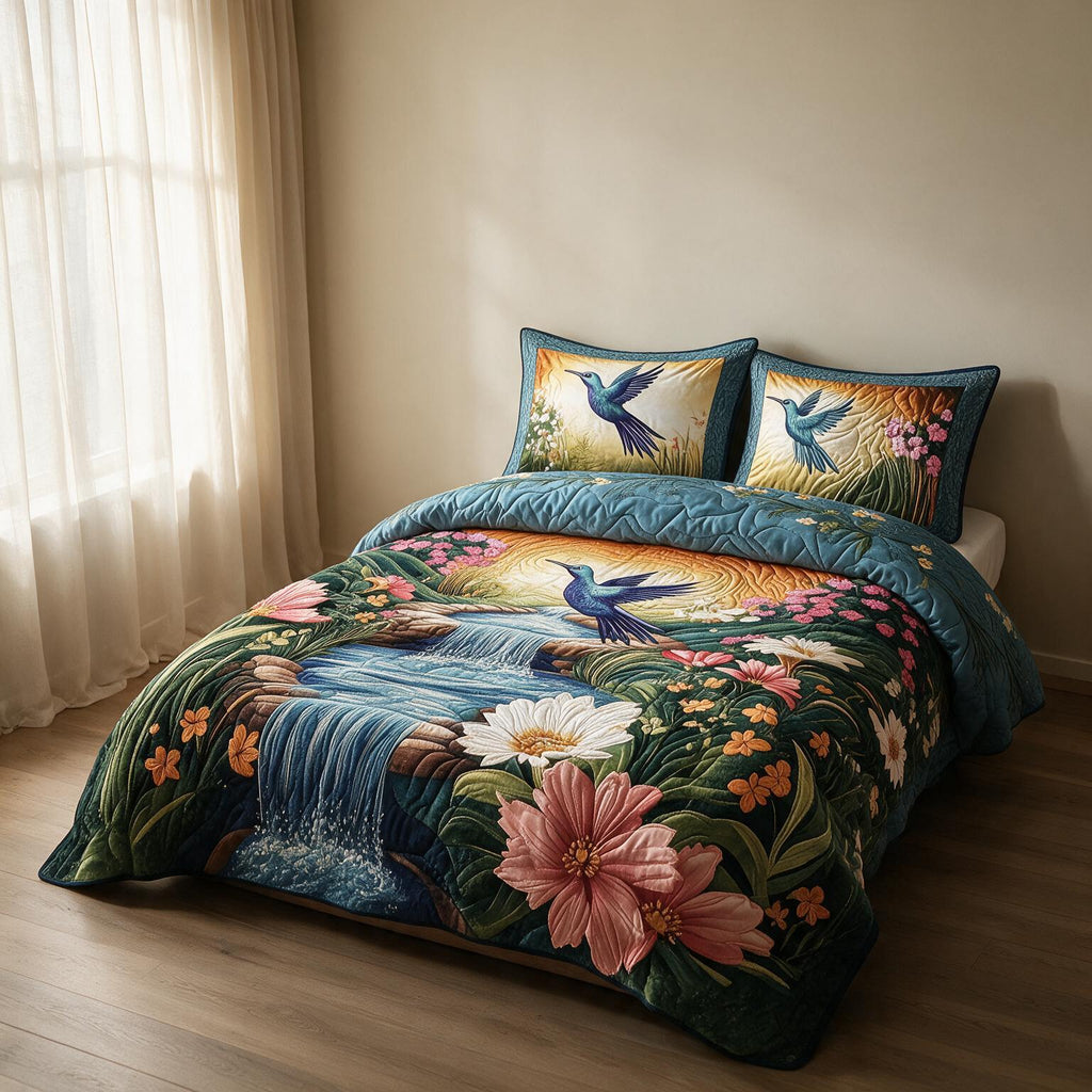 Sunflower Digital Print Bedspread A163