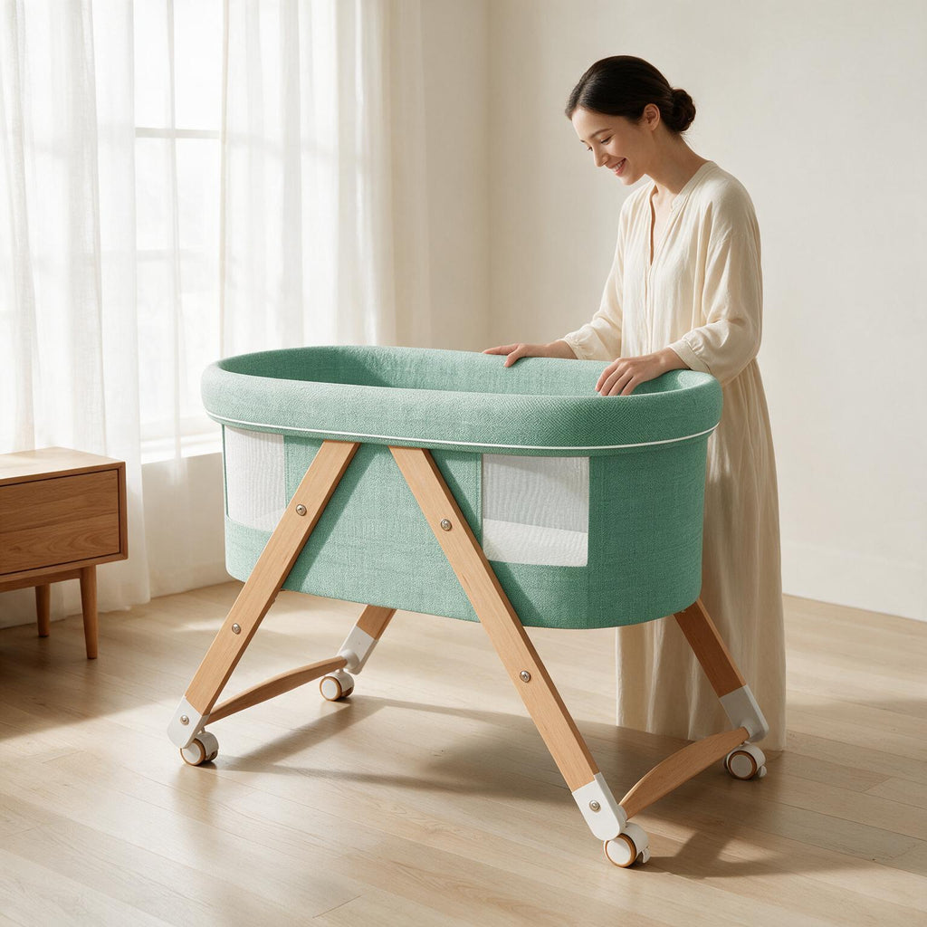 Wooden Baby Crib A140