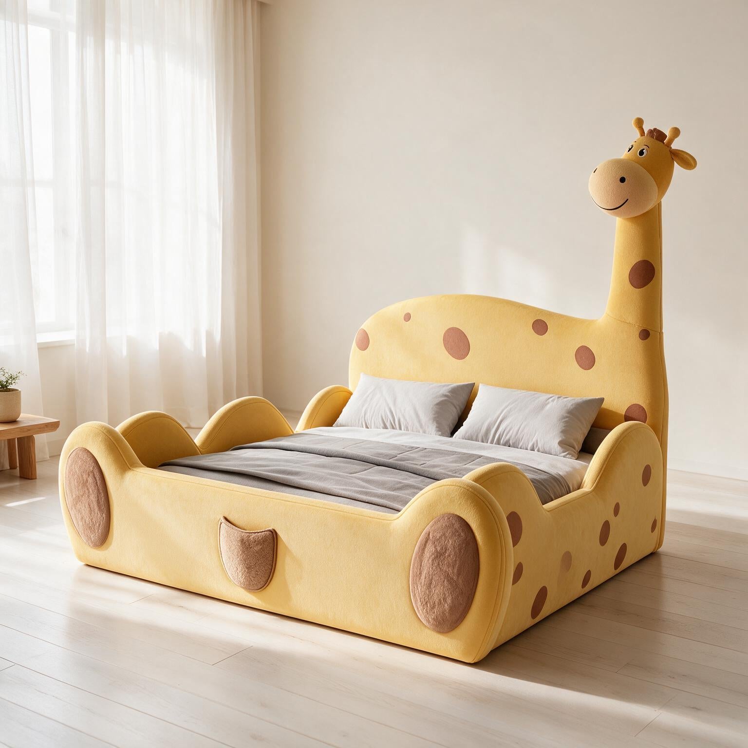 Giraffe Girl's Bed Princess Fabric A175