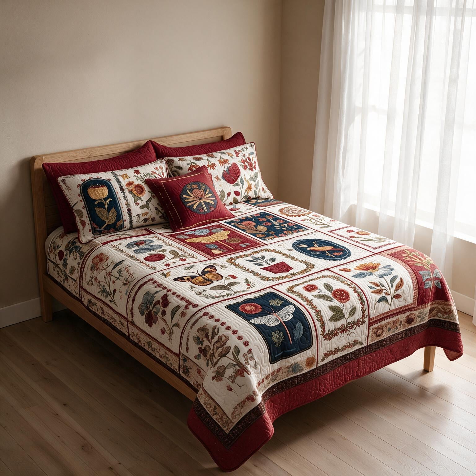 Quilted Bedding Set Premium Digital A161