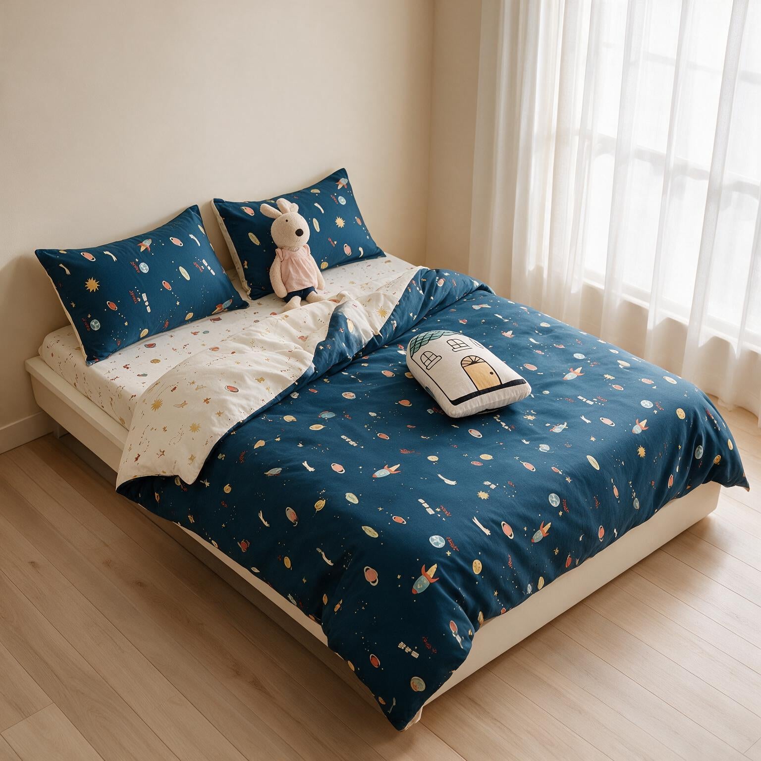 Cotton Kids Bedding Set Cartoon Print A150