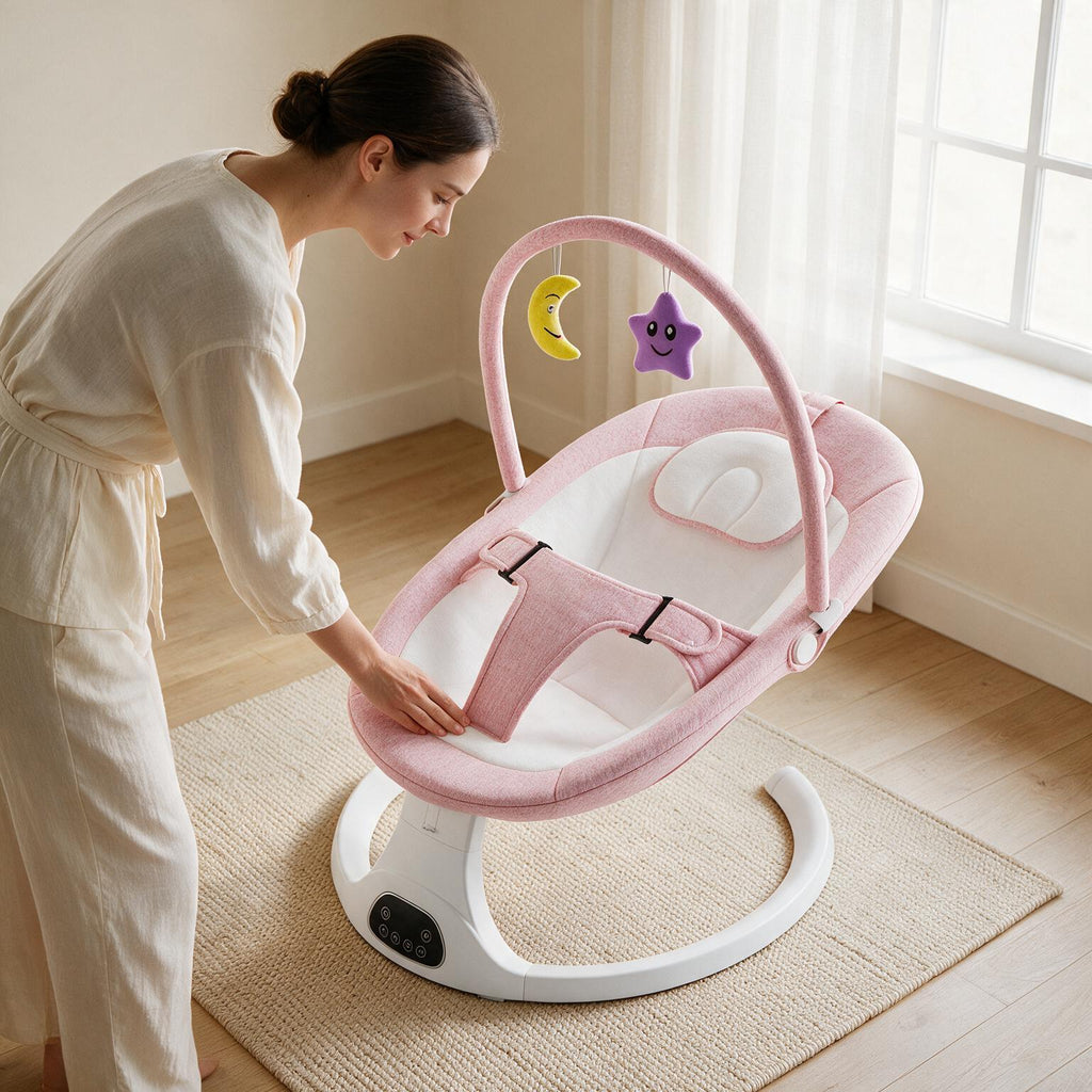 Electric Baby Rocker Chair | Bluetooth Remote Newborn Swing A135