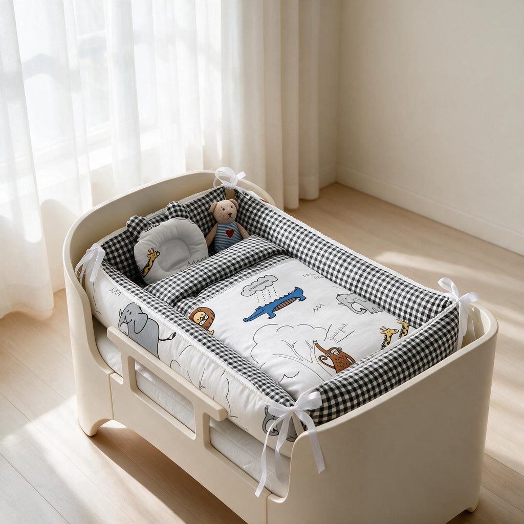 Pure Cotton Adjustable Baby Crib A184