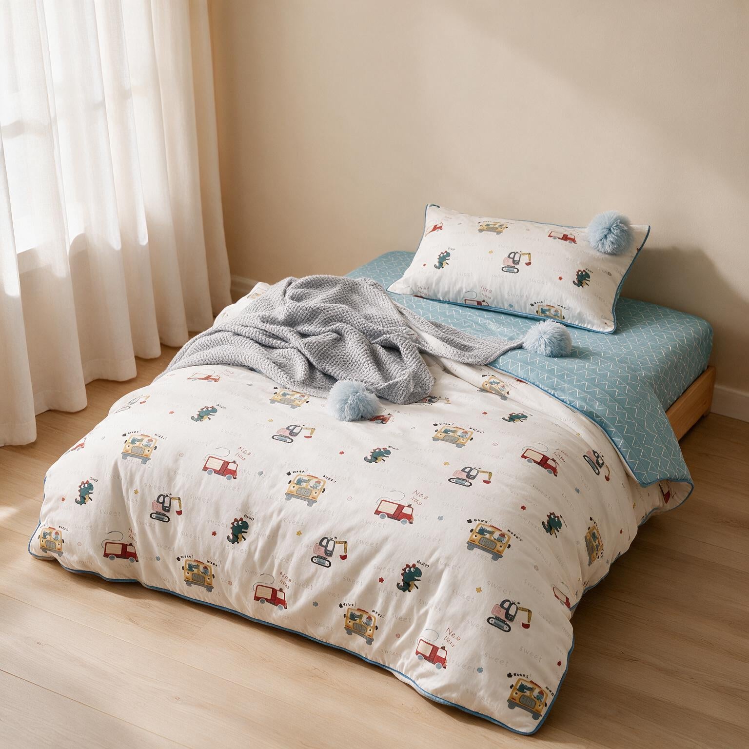Cotton Kids Bedding Set Cartoon Print A150