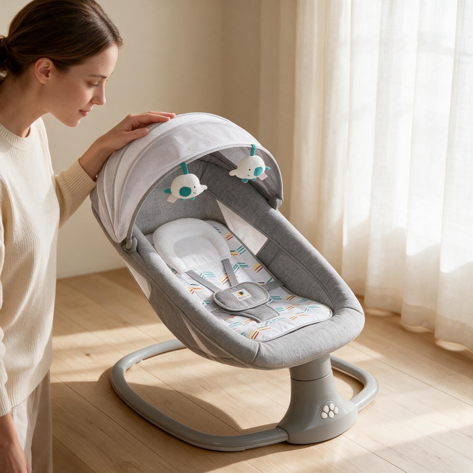 Mastela 3-in-1 Bluetooth Electric Baby Rocking Chair A136
