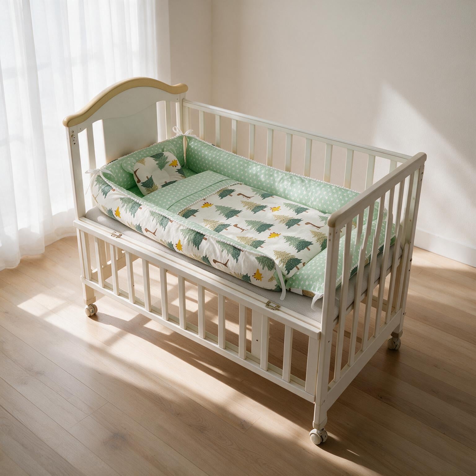 Baby Sleeper Crib | Pure Cotton Portable Newborn Nest Bed A134