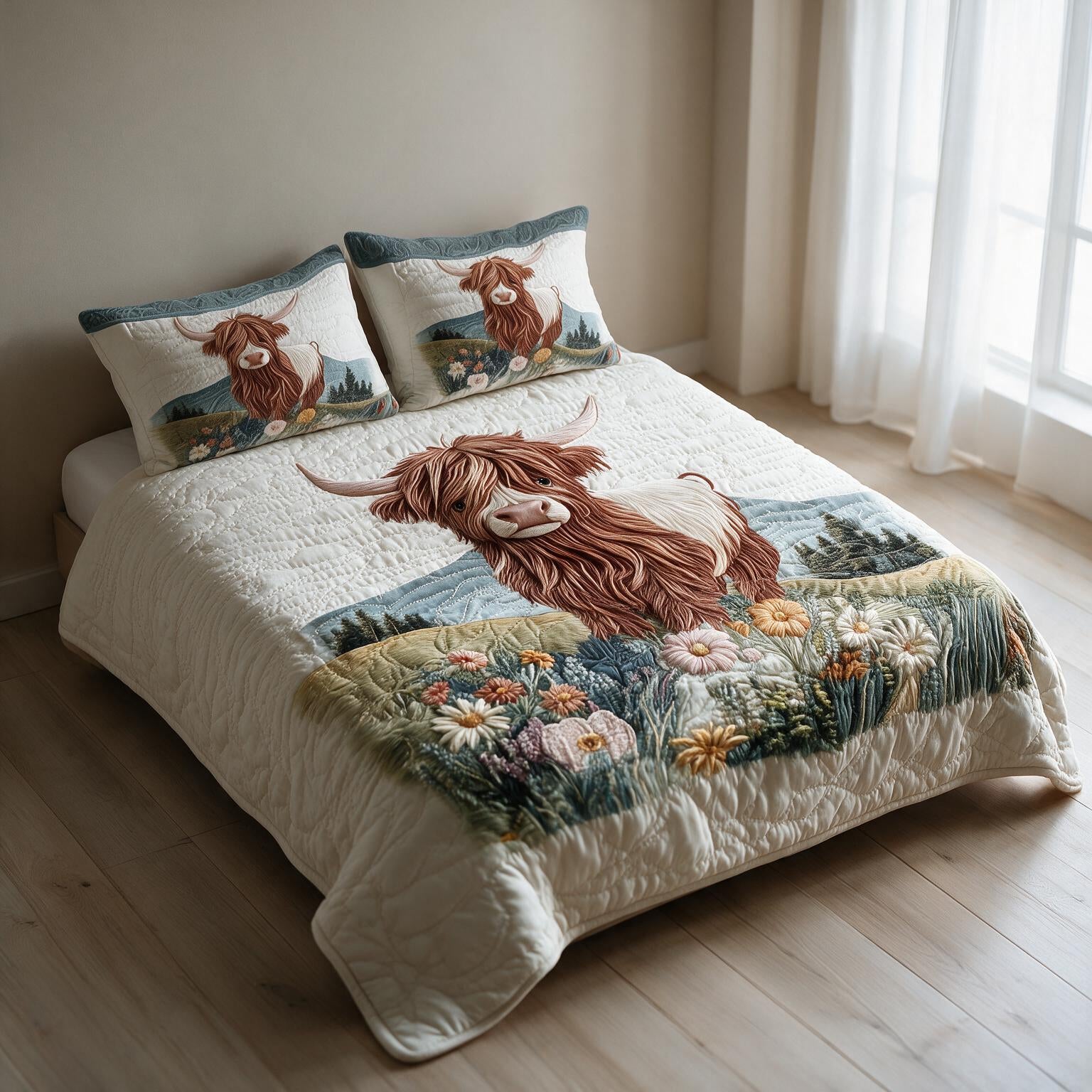Quilted Bedding Set Premium Digital A161