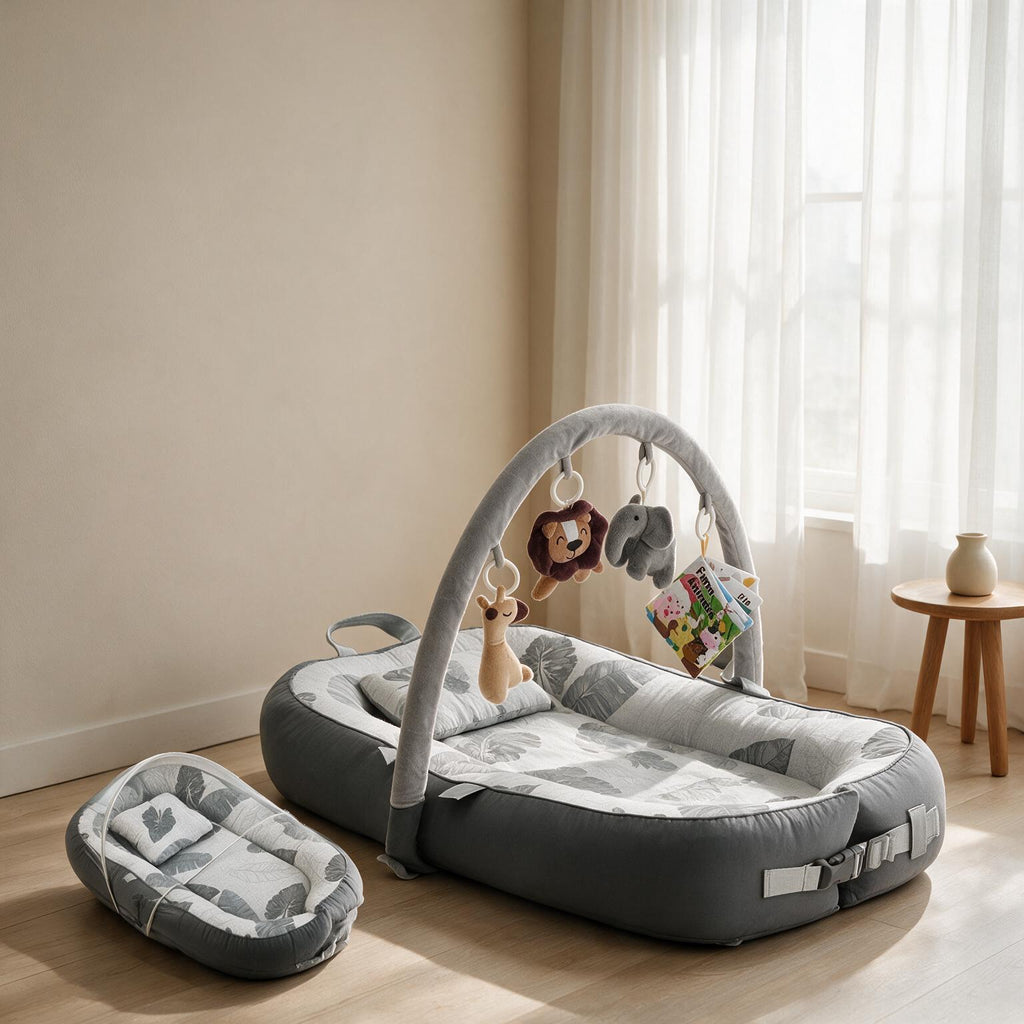 Bionic Anti-Startle Baby Crib with Toys & Mosquito Net A187