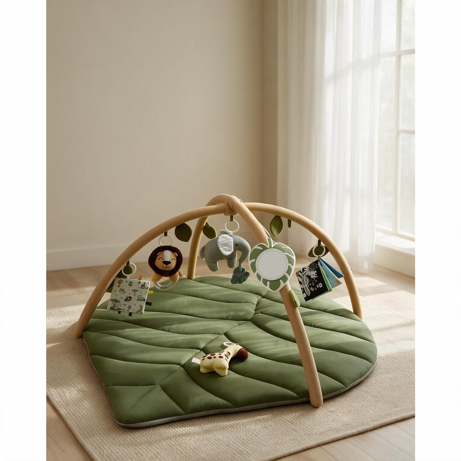 Creative Leaf Shaped Baby Crawling Mat A188