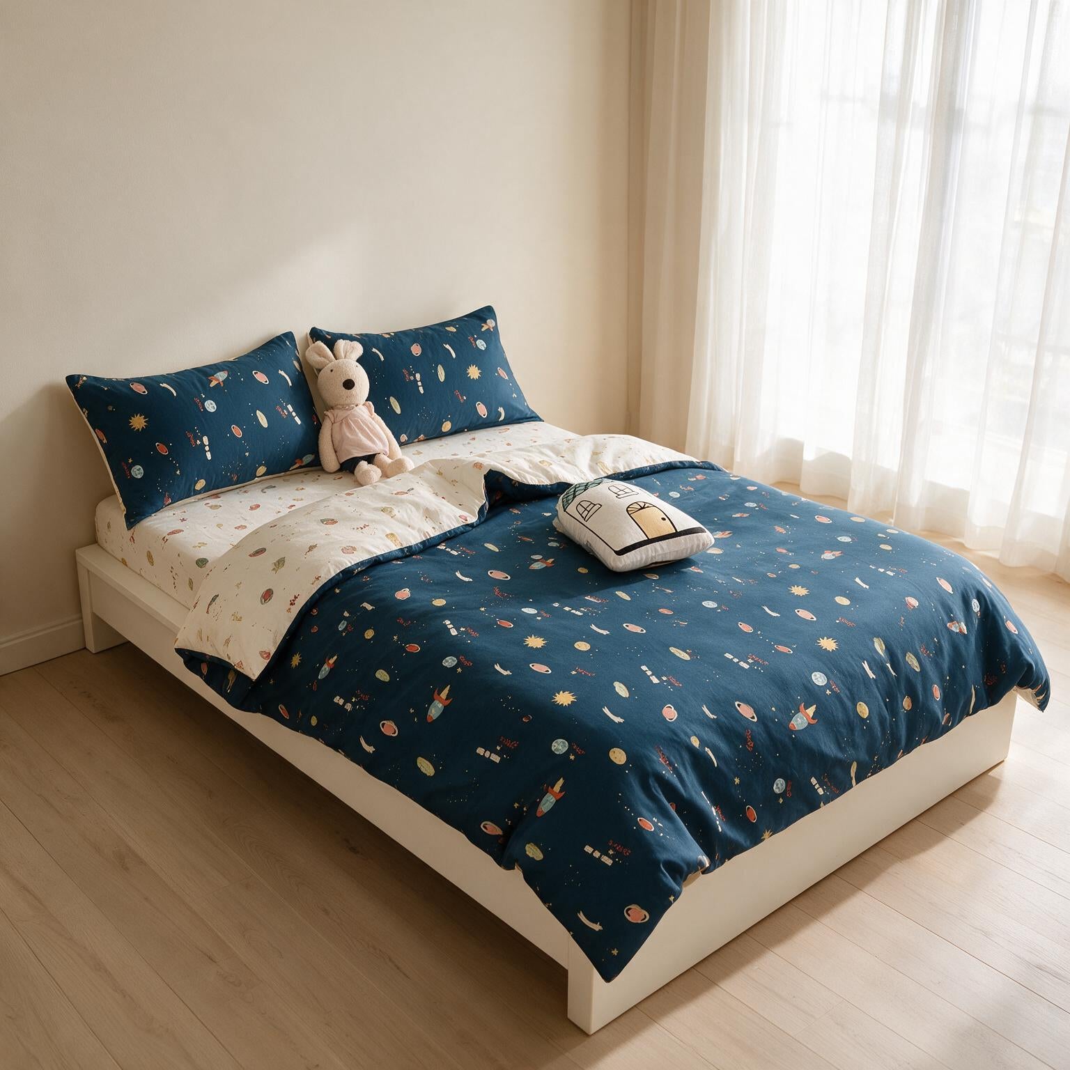 Cotton Kids Bedding Set Cartoon Print A150