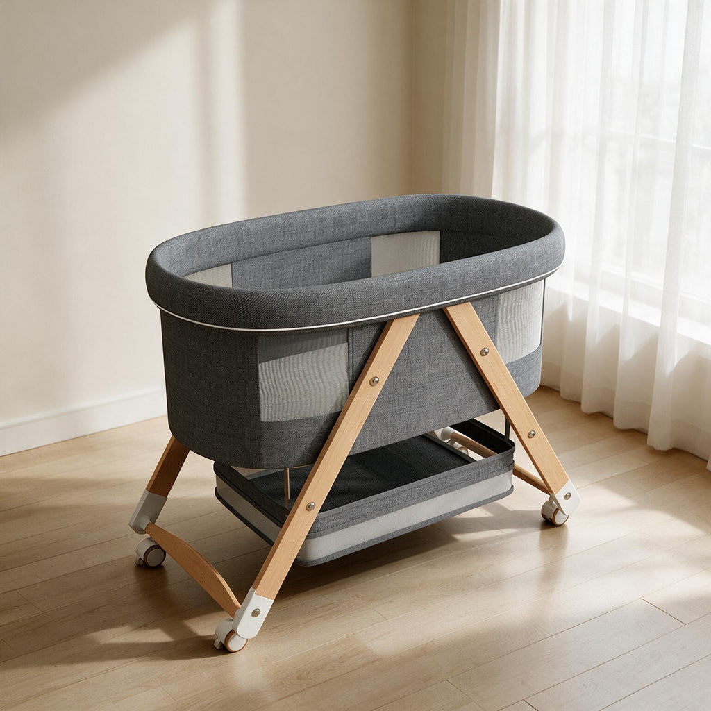 Wooden Baby Crib A140