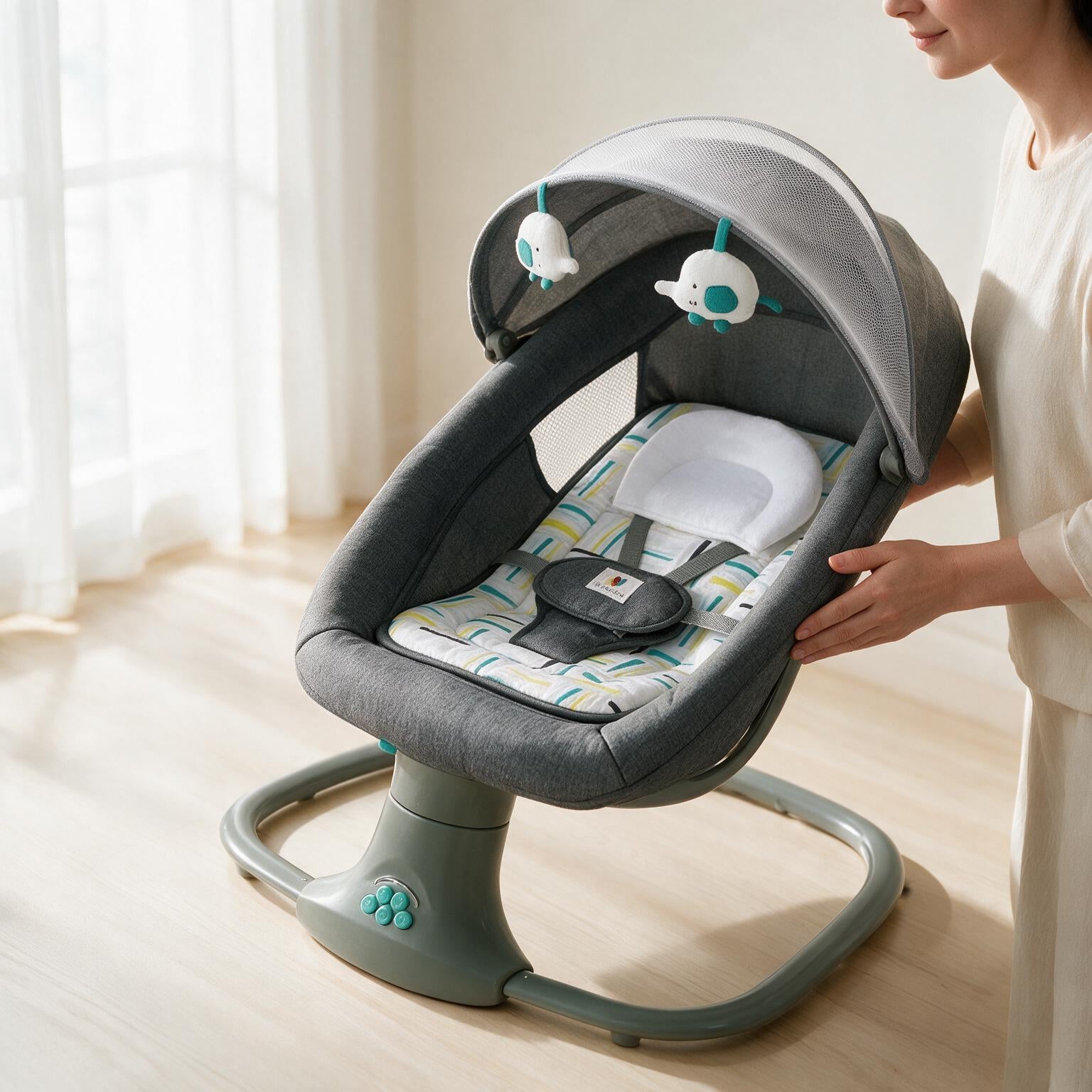 Mastela 3-in-1 Bluetooth Electric Baby Rocking Chair A136