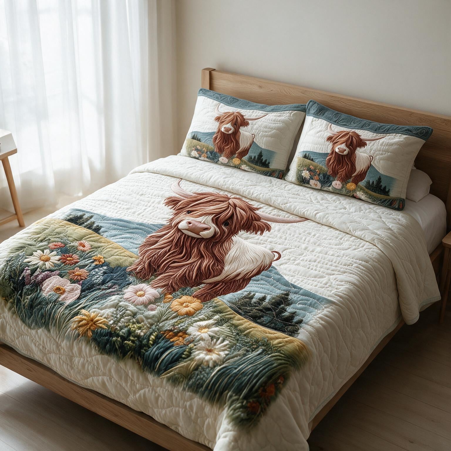 Quilted Bedding Set Premium Digital A161