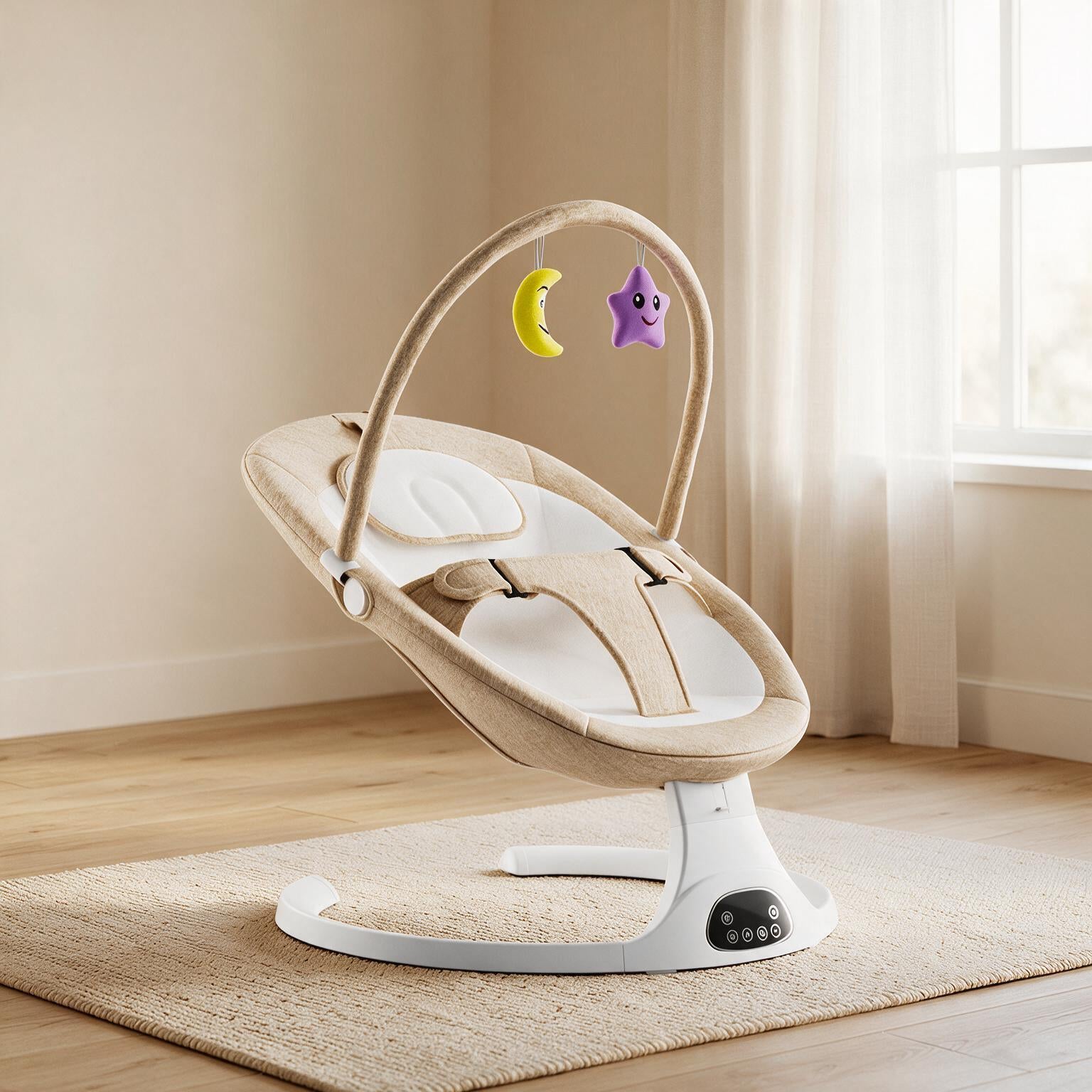 Electric Baby Rocker Chair | Bluetooth Remote Newborn Swing A135